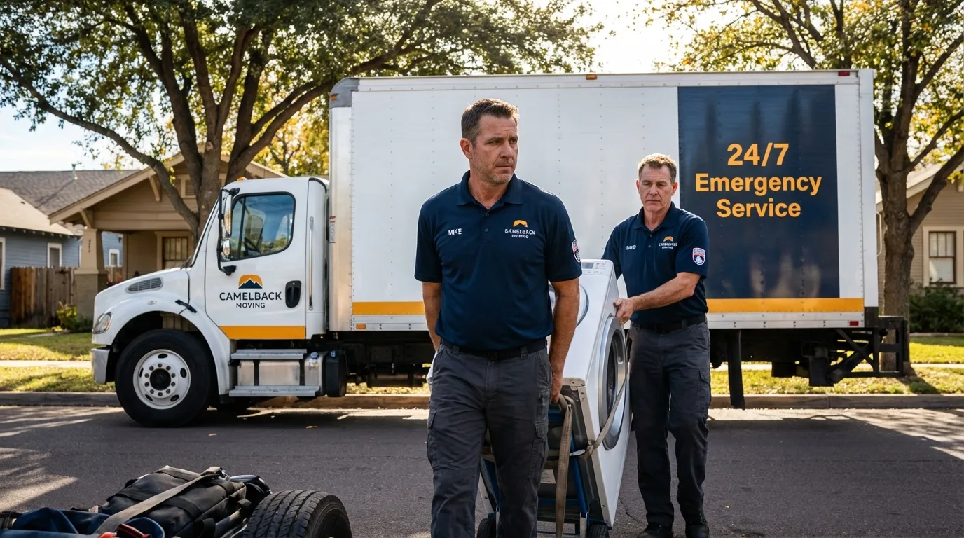 CamelBack Moving crew loading furniture in Thonotosassa, FL